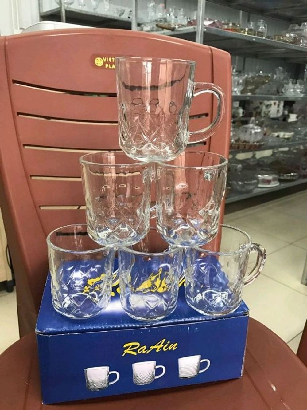 Cốc Quai Bia ZB ThủyTinh 245ml Hàng Đẹp ( THÙNG 12B )