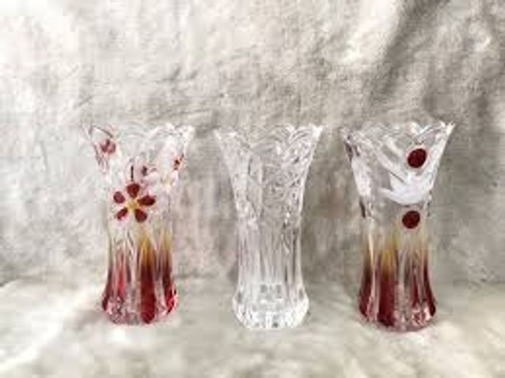 Lọ hoa thủy tinh 20cm dáng loe