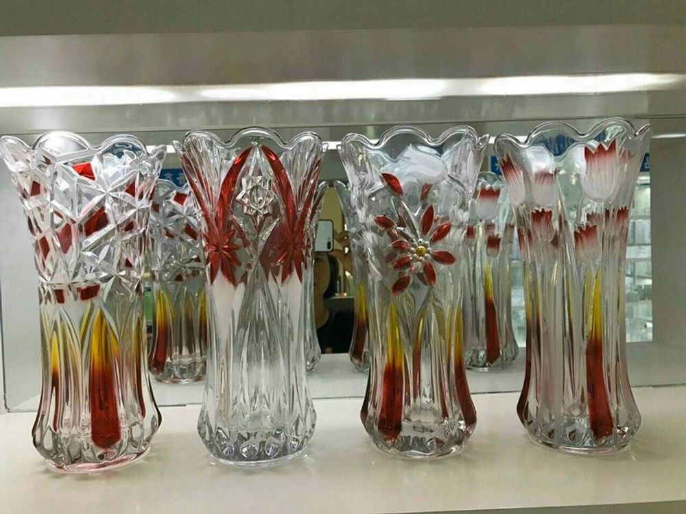 Lọ hoa thủy tinh 20cm dáng loe