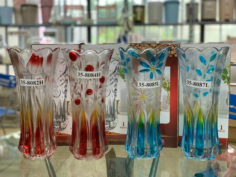 Lọ hoa thủy tinh 20cm dáng loe