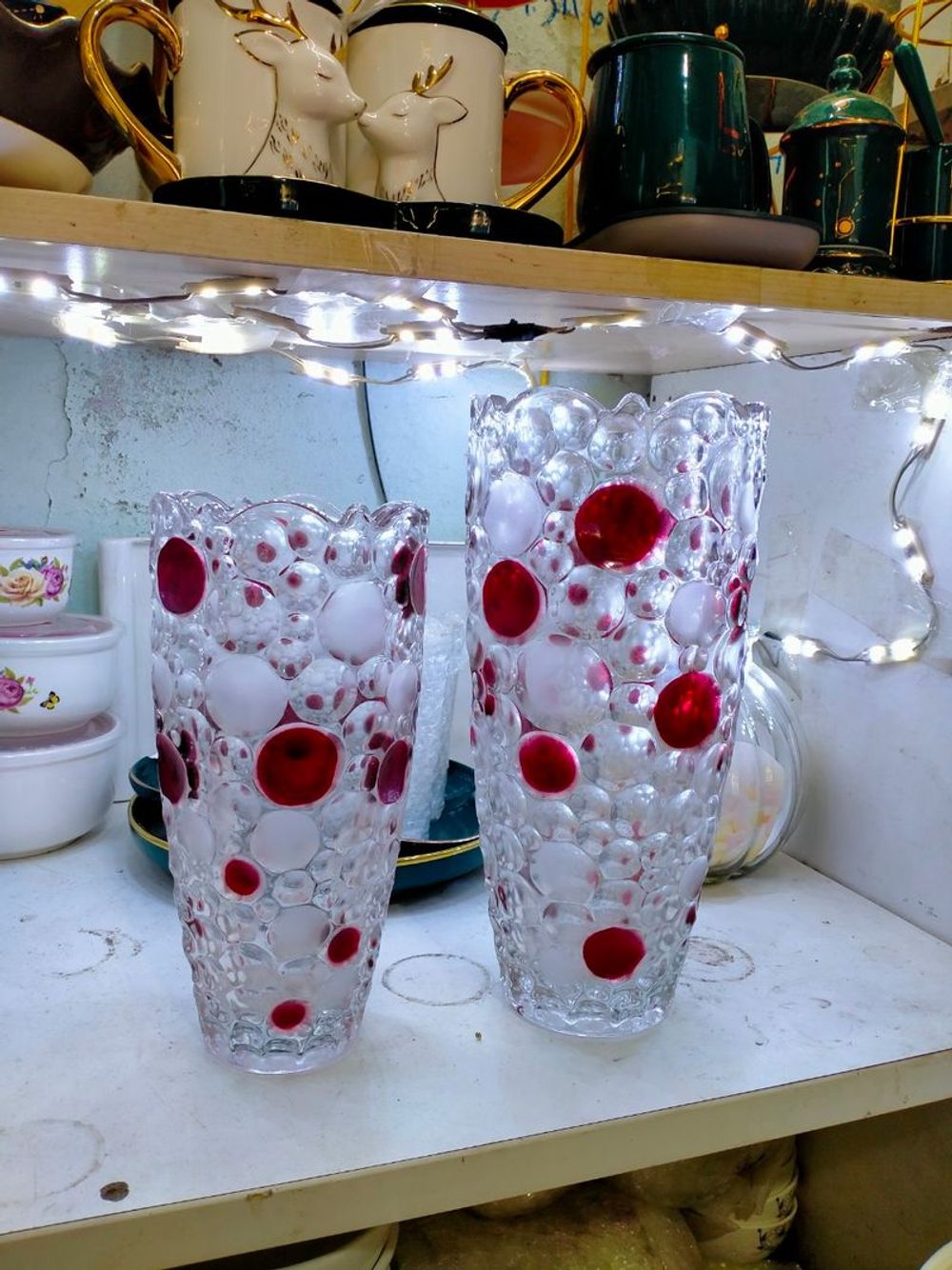 Lọ hoa thủy tinh dáng bầu 30cm - quà tặng khách hàng