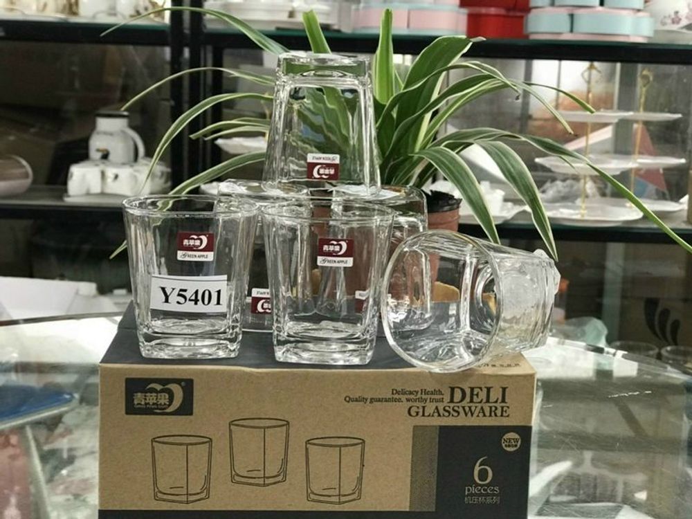 Cốc 5 Cạnh Thủy Tinh CB01 Trắng 507A ( THÙNG 12B)