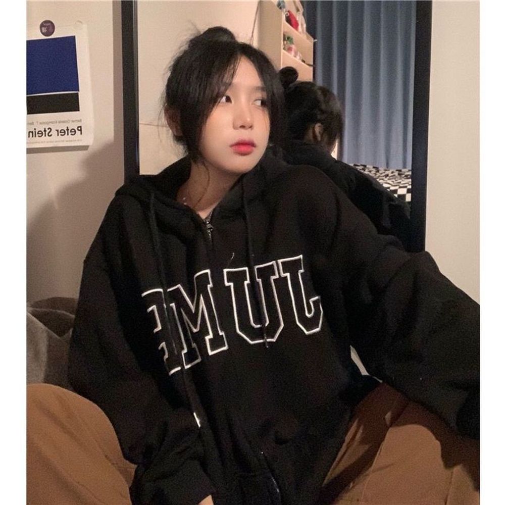 Áo khoác thun nỉ logo in chữ JUMP form đẹp vải mịn