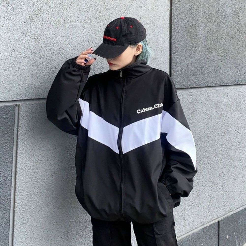Áo khoác dù 2 lớp IN chữ CALEM kiểu dáng Bomber CỔ CAO unisex nam nữ mặc được