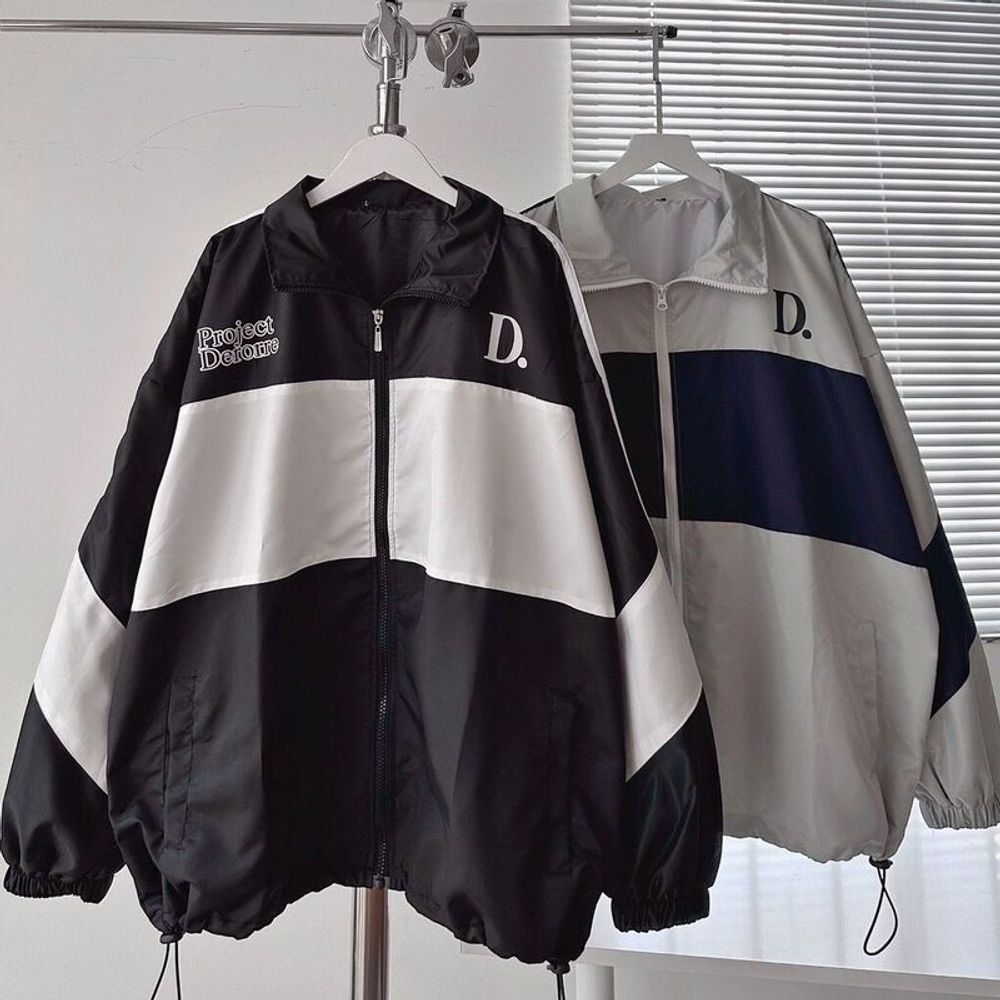 KHOÁC DÙ DERORREE 3 SỌC 2 lớp dày dặn 2 màu form rộng unisex nam nữ