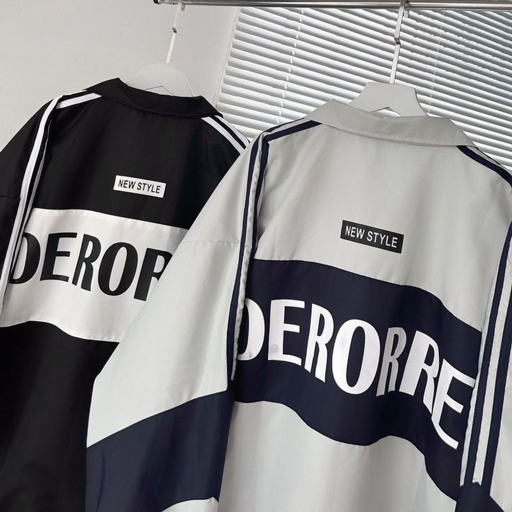 KHOÁC DÙ DERORREE 3 SỌC 2 lớp dày dặn 2 màu form rộng unisex nam nữ