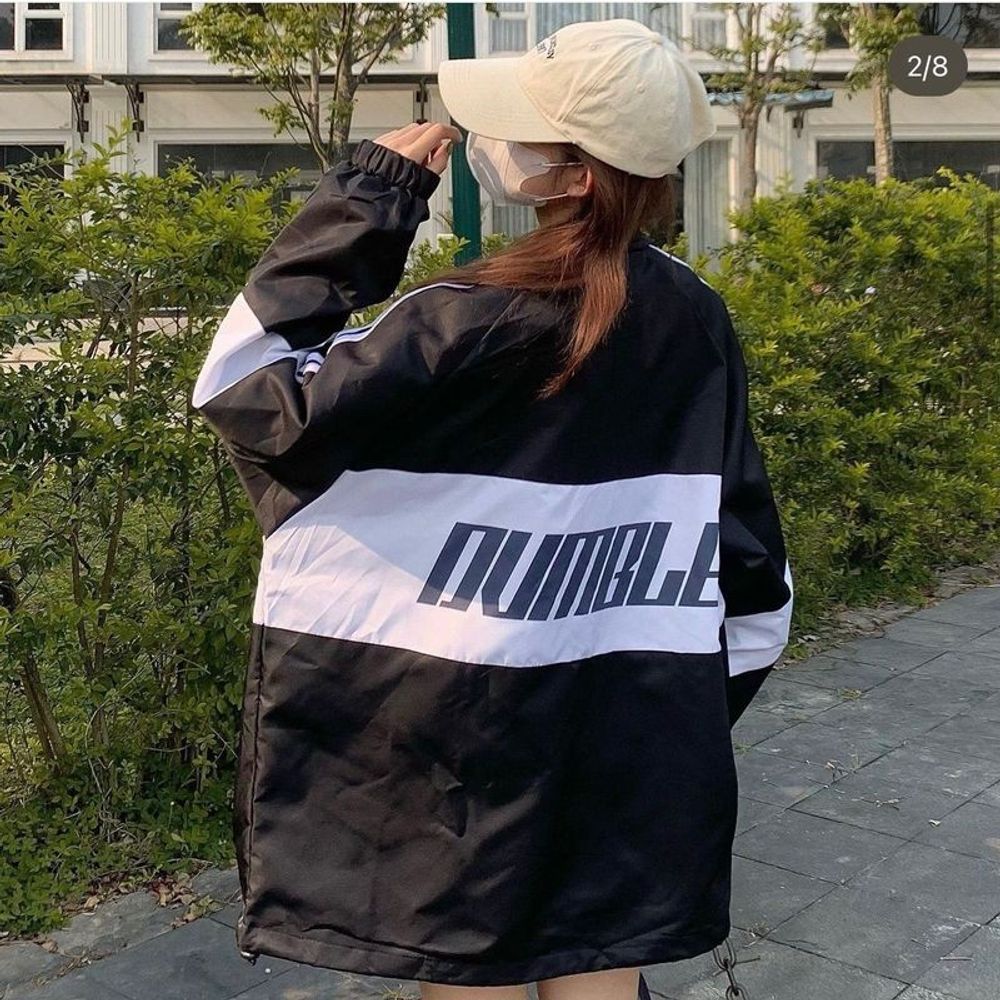 ÁO KHOACA ZIP DUMBLE Vãi Dù 2 Lớp Dày dặn Form Ulzzang Unisex