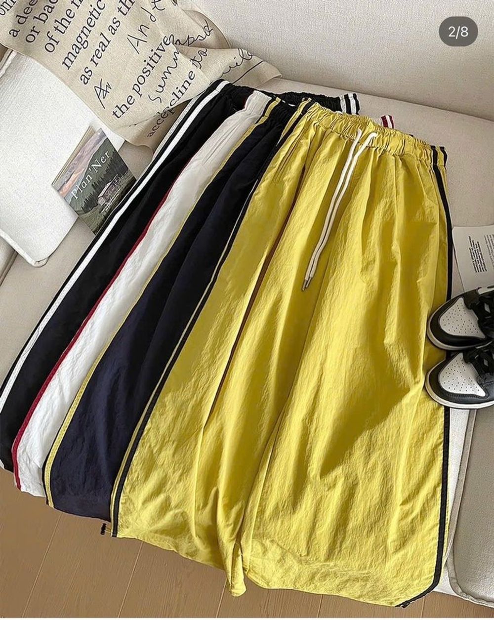 QUẦN ỐNG rộng , Form dưới 65kg Chất vải : dù nhăn