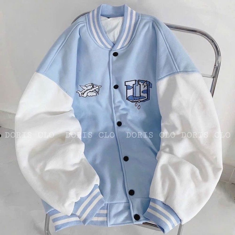 Áo bomber xanh in chữ U UNDERTRAP