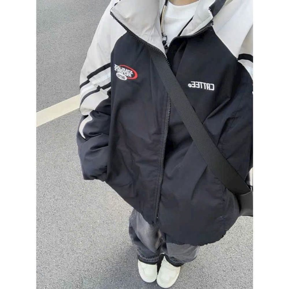 Áo Khoác Dù Chạy Viền THÊU CATTEE - Jacket Form Rộng Unisex