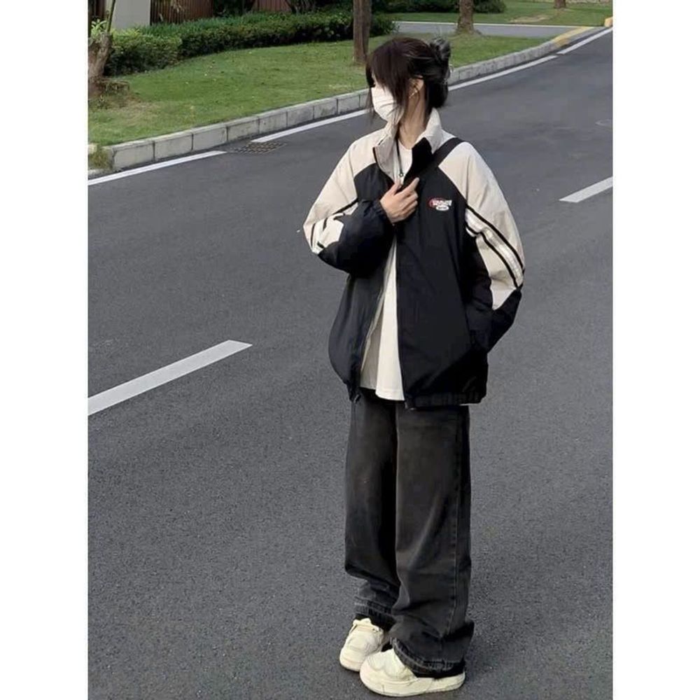 Áo Khoác Dù Chạy Viền THÊU CATTEE - Jacket Form Rộng Unisex