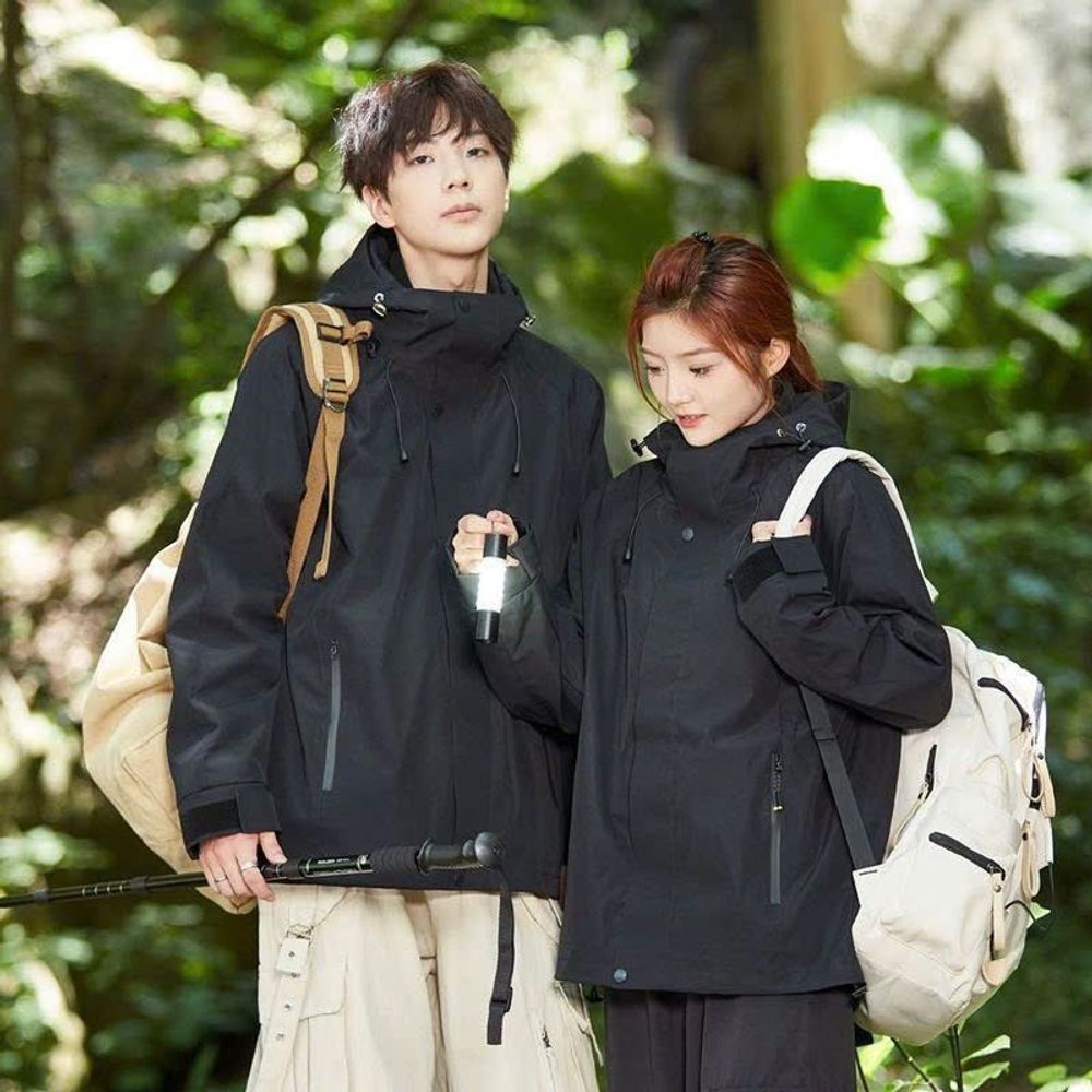 Áo khoác gió 2 lớp phối màu cho cả nam và nữ. áo khoác gió 2 lớp chất liệu gió tráng bạc dày dặn.