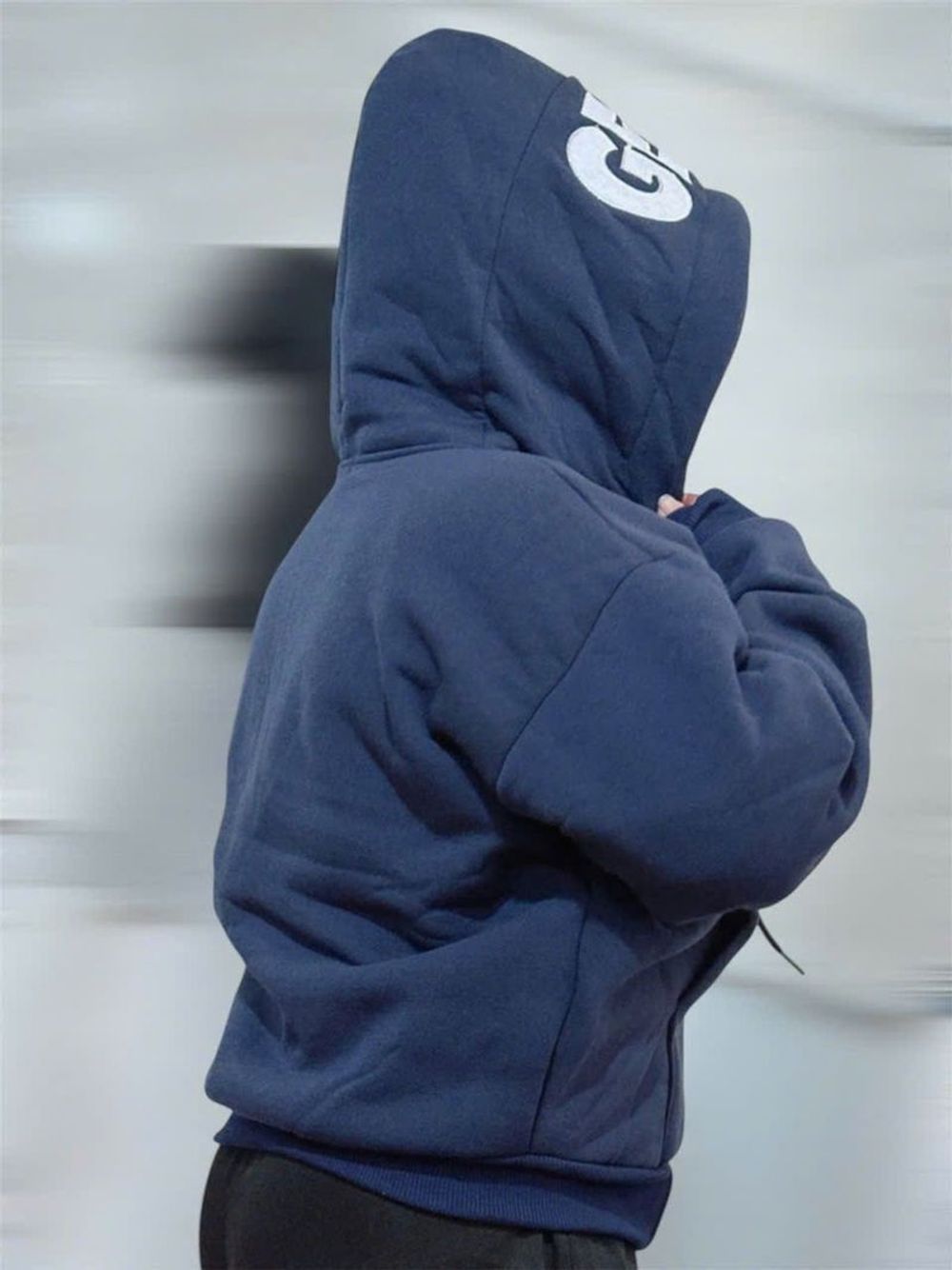 Áo khoác nón rộng thêu GETINE chất nỉ XK dày dặn form Boxy freesize dưới 65kg