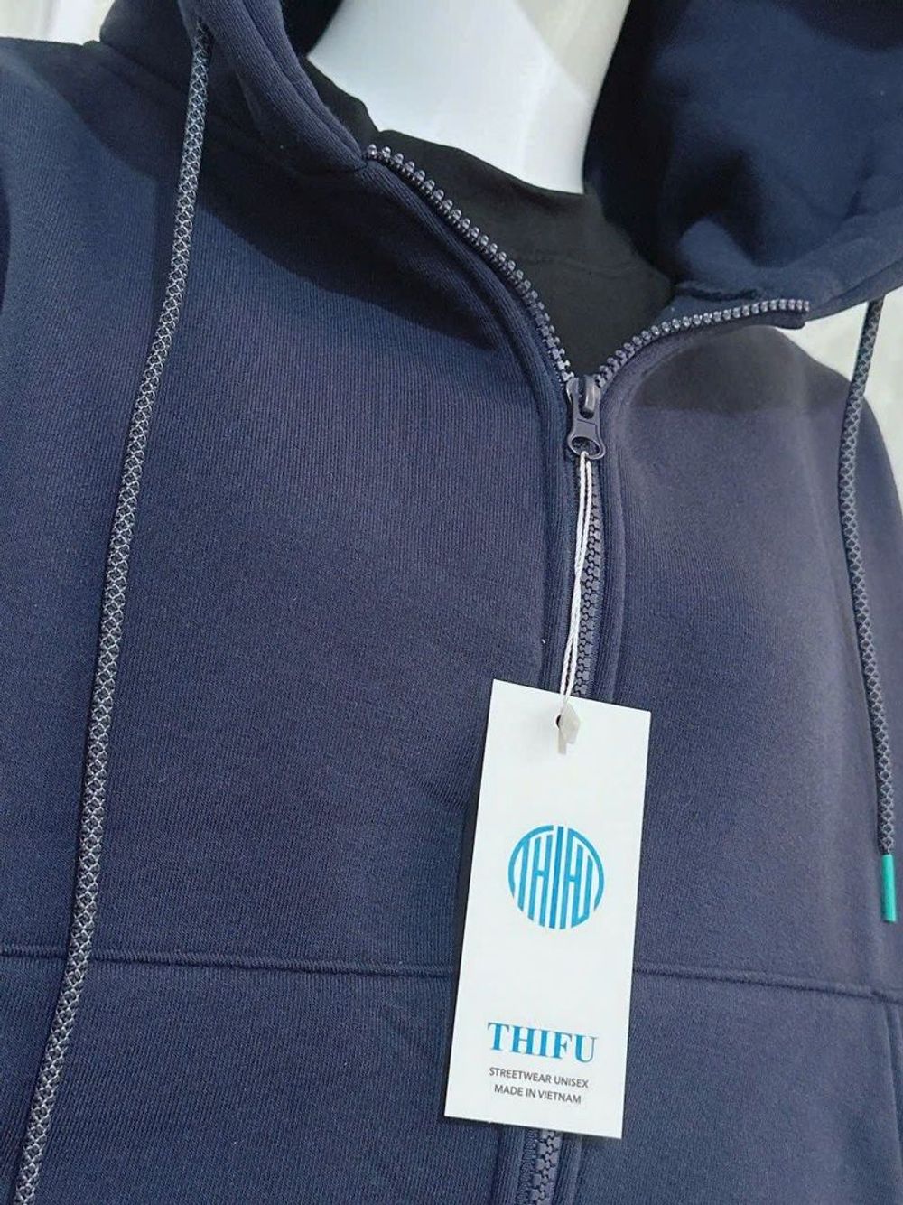 Áo khoác nón rộng thêu GETINE chất nỉ XK dày dặn form Boxy freesize dưới 65kg