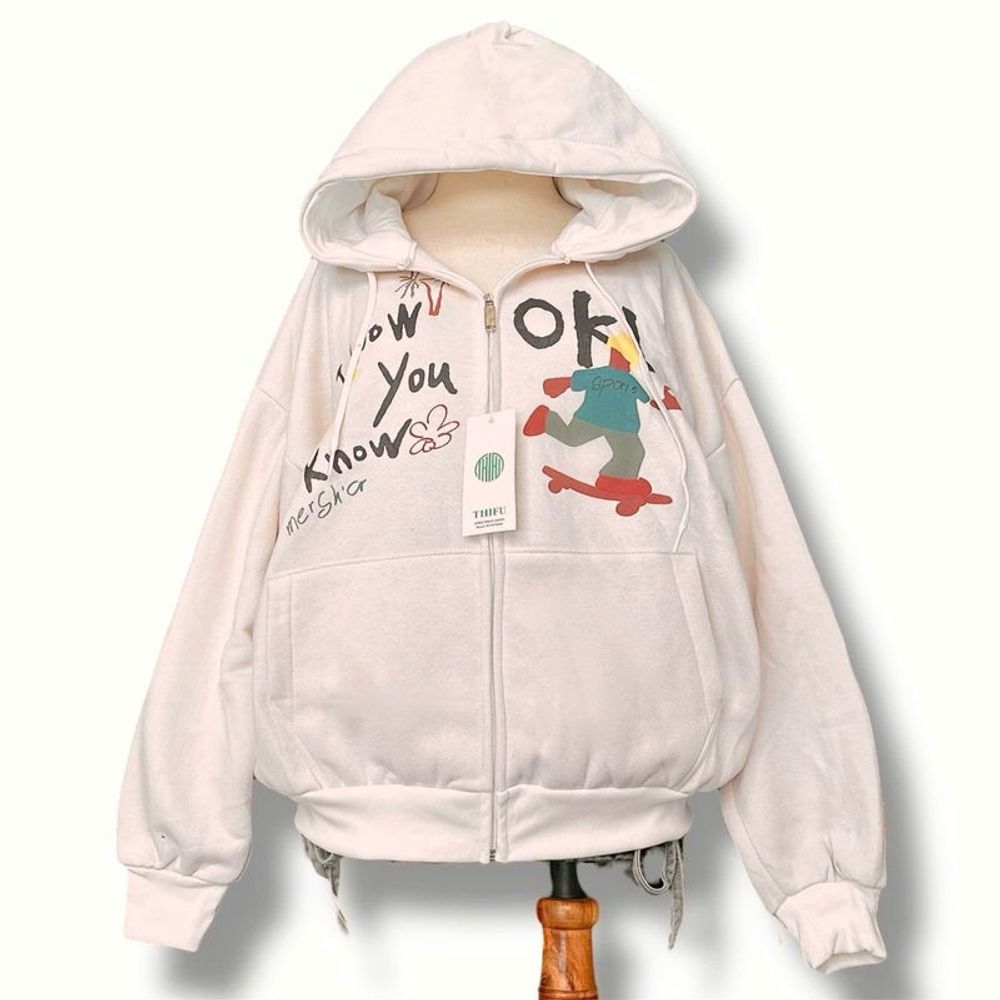 Áo khoác nữ chất nỉ bông tay phồng OK