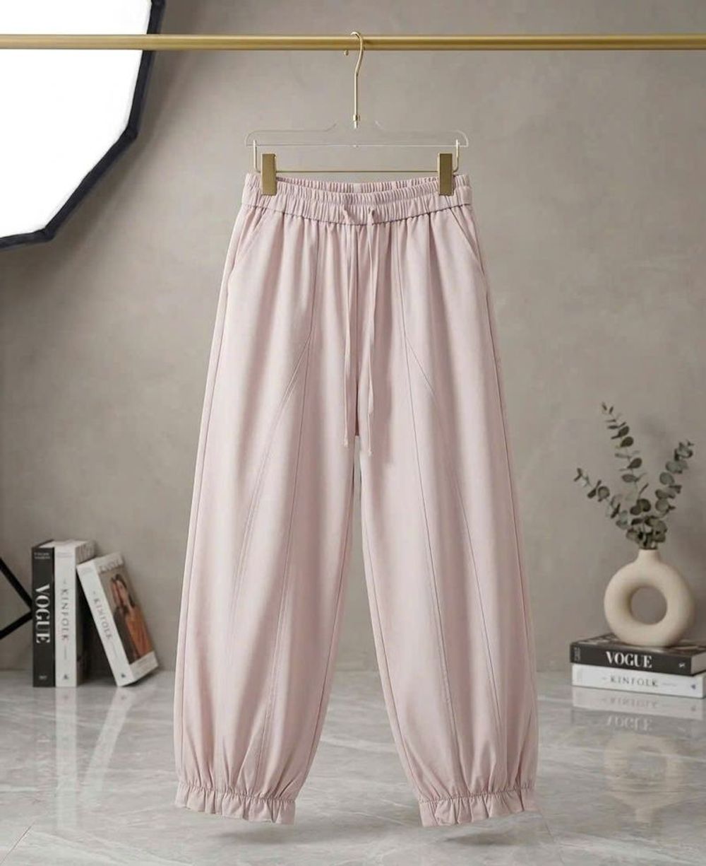 QUẦN BAGGY NỮ LAI BÈO CHẤT DÙ NHĂN CO GIẢN MỀM MỊN MÃ 010