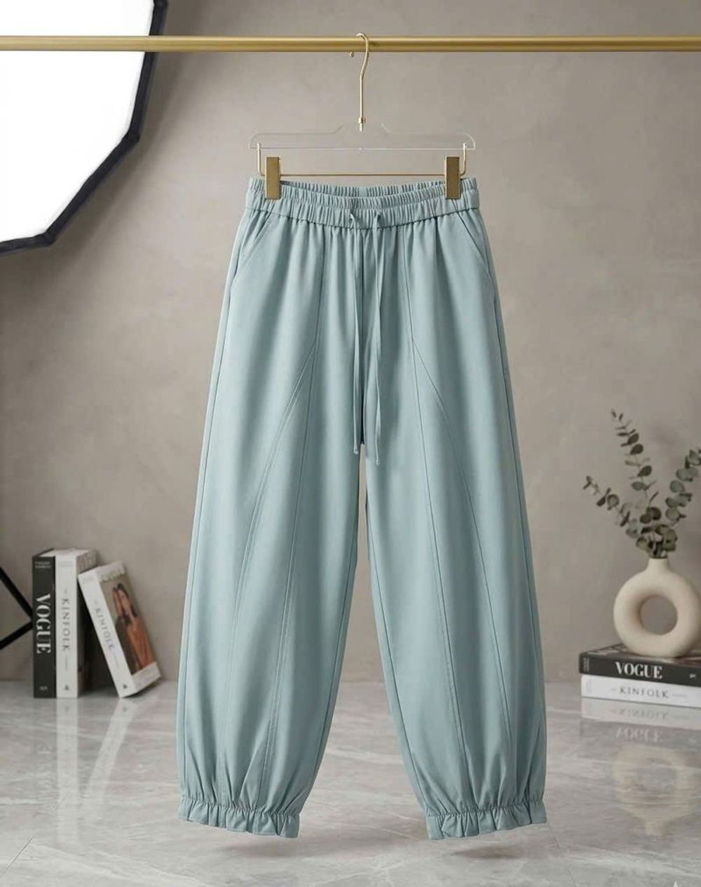 QUẦN BAGGY NỮ LAI BÈO CHẤT DÙ NHĂN CO GIẢN MỀM MỊN MÃ 010