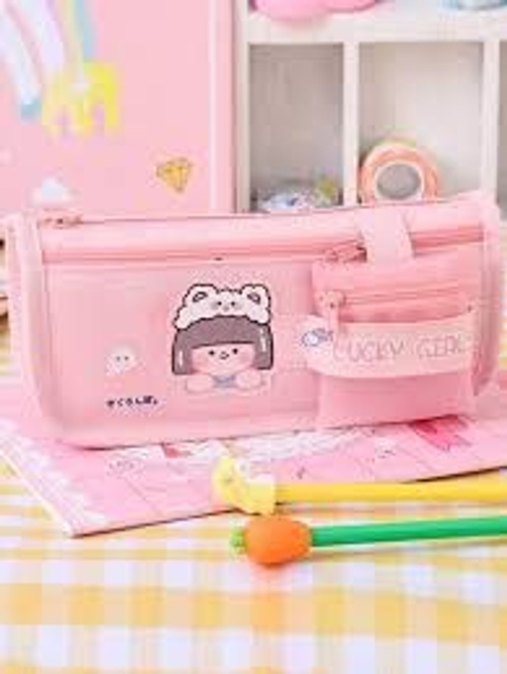 Túi Đựng Bút Lucky Girl ( THÙNG 180C)