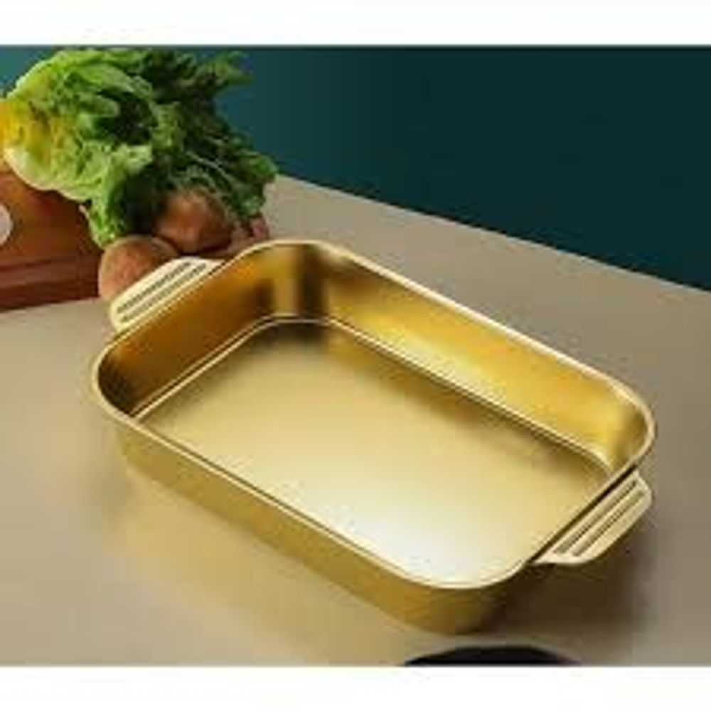 Khay đa năng mạ vàng, khay om cá , nấu lẩu kiểu hàn