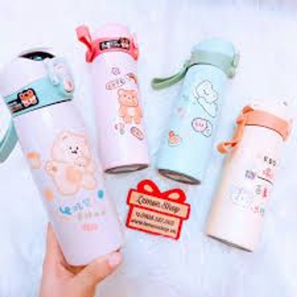 Bình Nước Giữ Nhiệt Trẻ Em Inox 316 Có Vòi Chống Đổ An Toàn 4 Màu Tùy Chọn