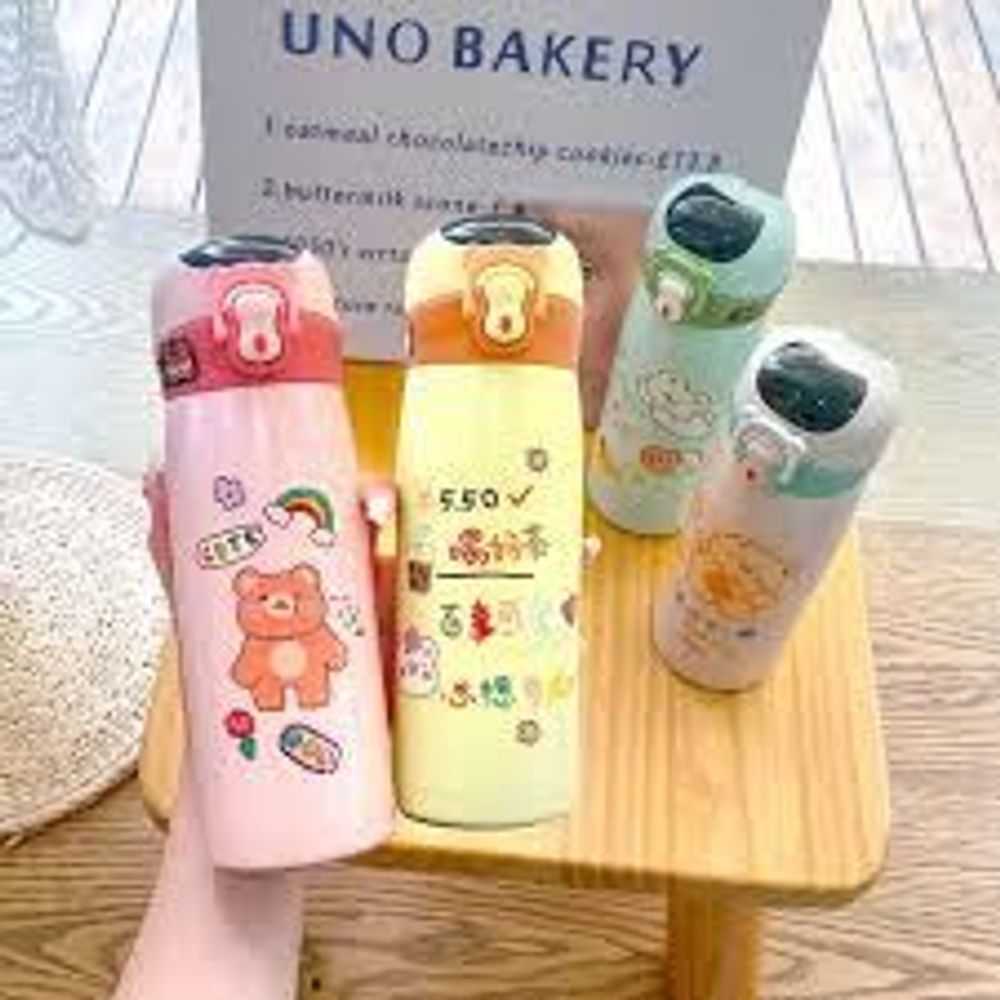 Bình Nước Giữ Nhiệt Trẻ Em Inox 316 Có Vòi Chống Đổ An Toàn 4 Màu Tùy Chọn