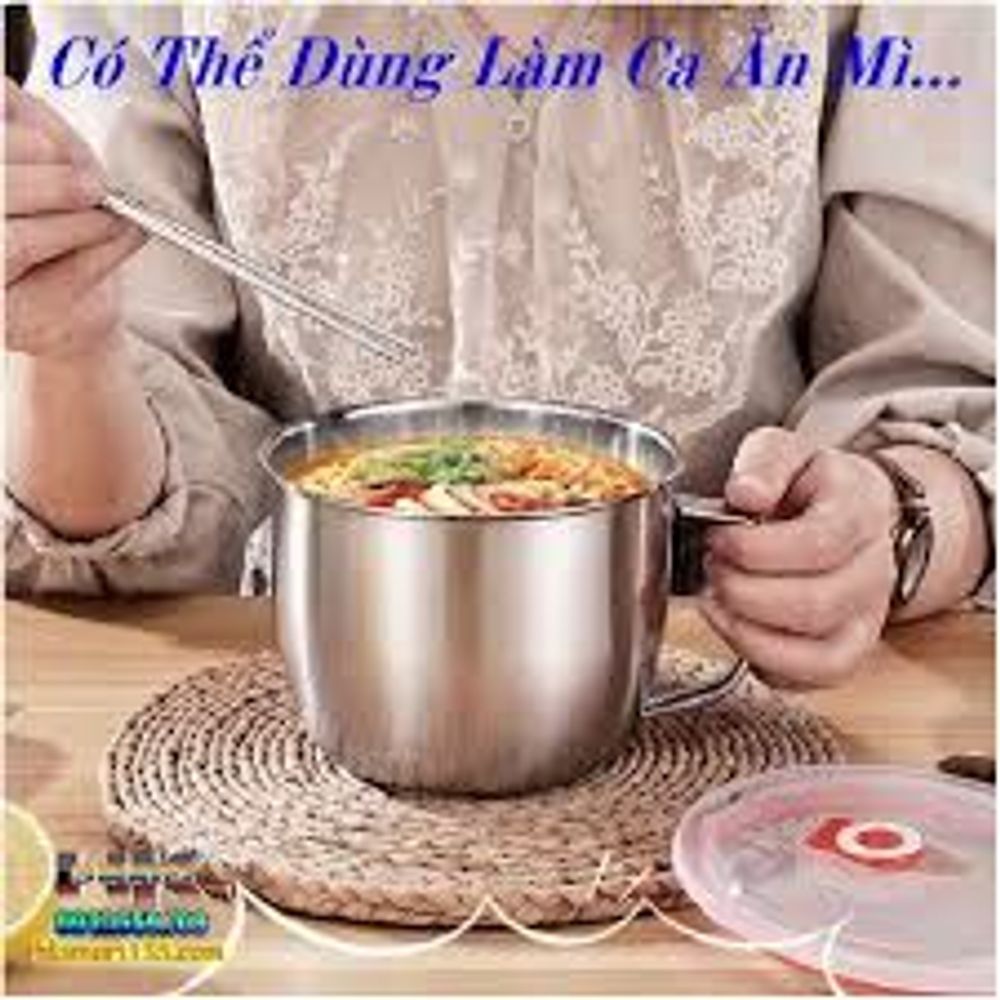 CA ĂN MÌ SIZE 14CM CÓ QUAI CẦM TIỆN LỢI CÓ NẮP HÚT CHÂN KHÔNG