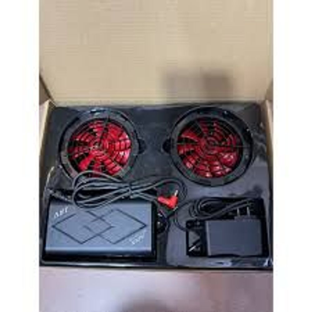 bộ phụ kiện áo điều hòa nhật bản cao cấp Pin 80.000mAh Quạt 18v-9cánh siêu mát TẶNG KÈM ĐÁ KHÔ