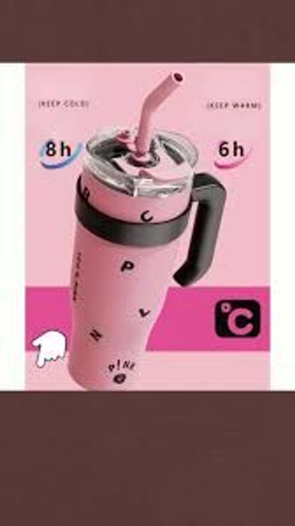 Ly giữ nhiệt cao cấp P!nk 1250ml