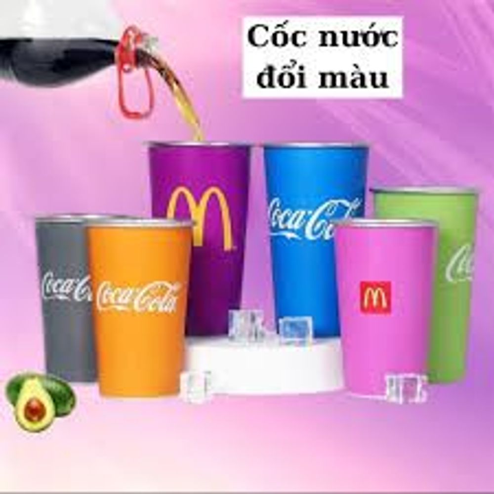 Ly inox đổi màu Coca Cola 470ml