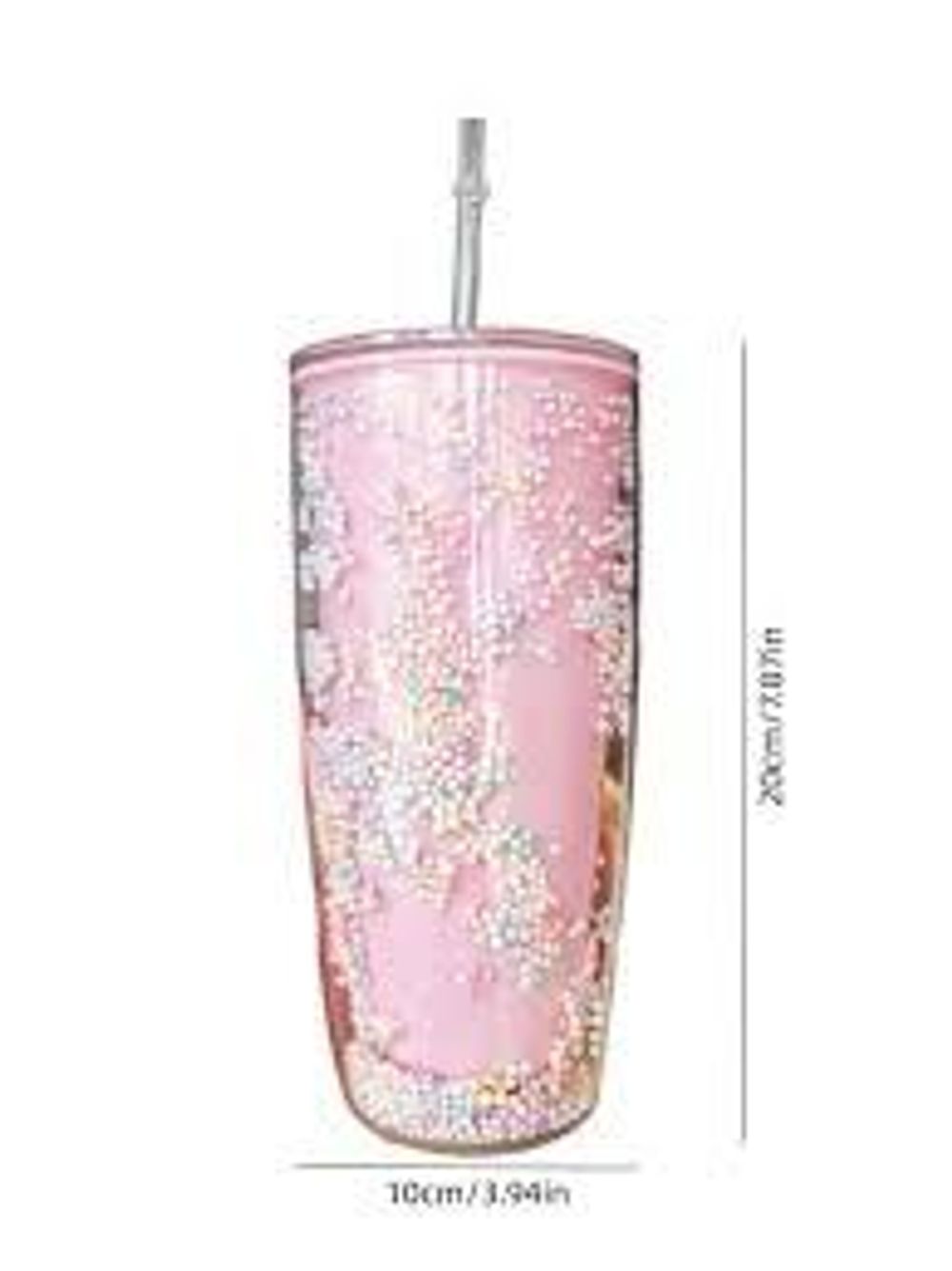 Ly uống nước 750ml bọt biển, nhựa 2 lớp giữ nhiệt 3h-4h, tặng kèm ống hút tiện lợi, có túi đựng mang đi học đi làm