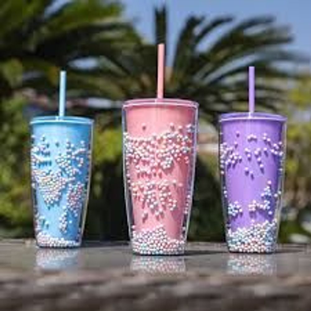 Ly uống nước 750ml bọt biển, nhựa 2 lớp giữ nhiệt 3h-4h, tặng kèm ống hút tiện lợi, có túi đựng mang đi học đi làm