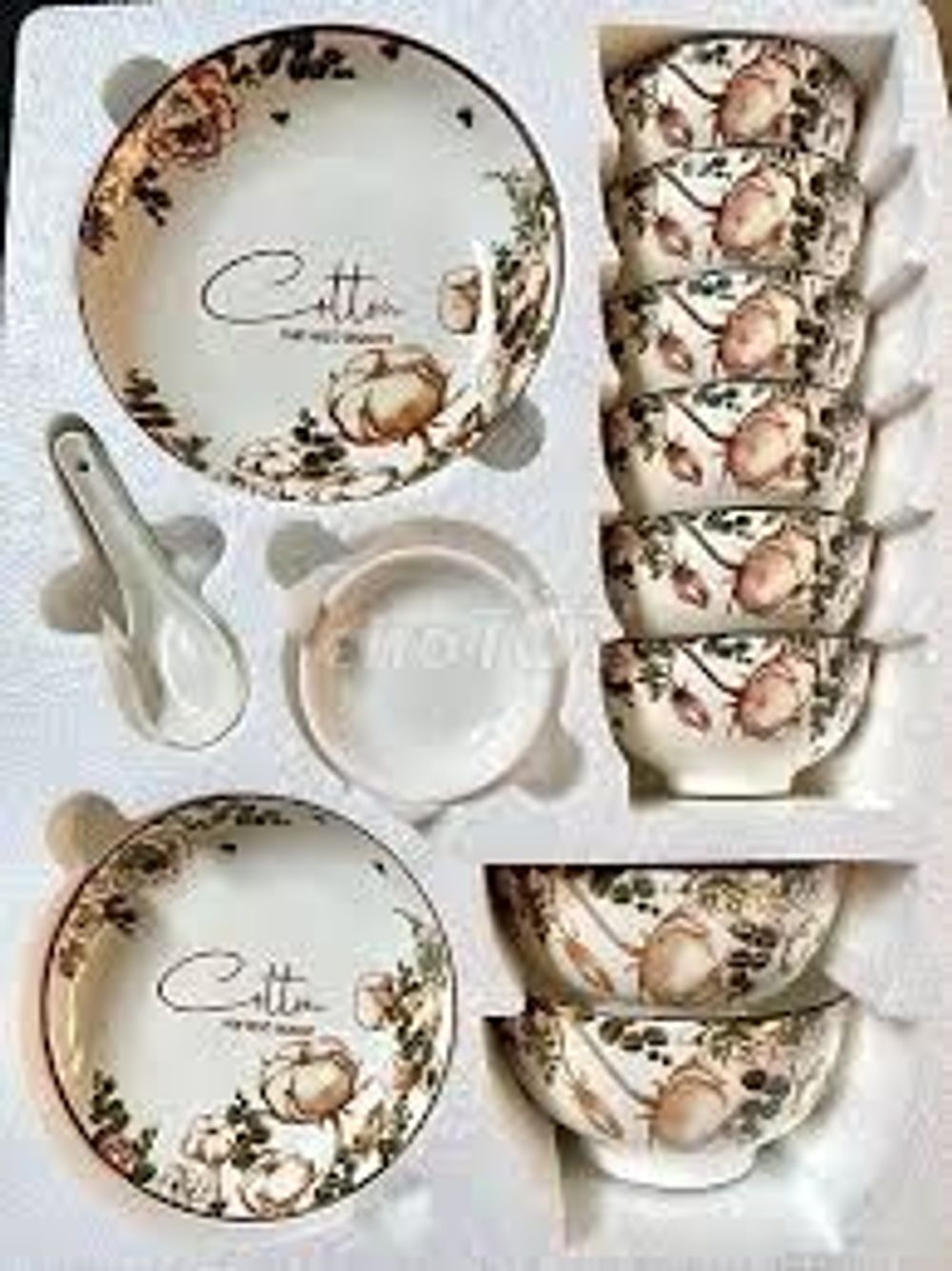 Đĩa Sứ Muối Tiêu Hoa 022 (THÙNG 260C)