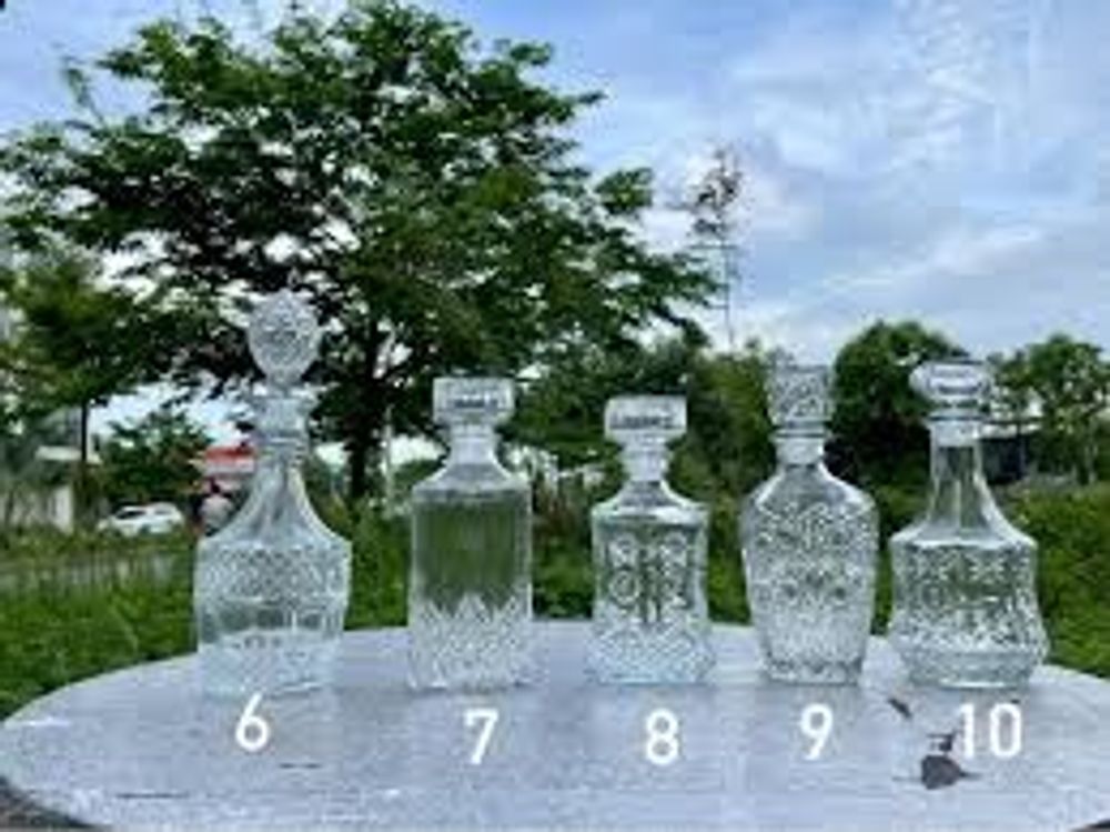 Chai thủy tinh đẹp chiết đồ uống dung tích 750ml/800ml/900ml/960ml/970ml/1000ml (1 chai)