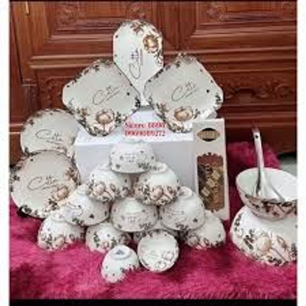 Đĩa Sứ Xoài 32 Hoa 022 (THÙNG 20C)