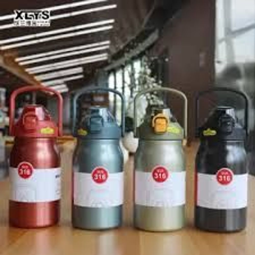 Bình giữ nhiệt EOOE 1500ML Bình giữ nhiệt chân không đôi di động Bình nước bằng thép không gỉ 316 Bình giữ nhiệt bằng thép không gỉ