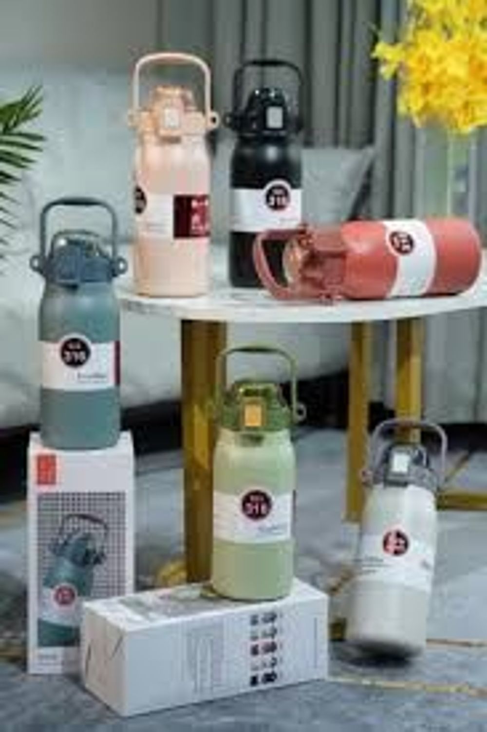 Bình giữ nhiệt EOOE 1500ML Bình giữ nhiệt chân không đôi di động Bình nước bằng thép không gỉ 316 Bình giữ nhiệt bằng thép không gỉ