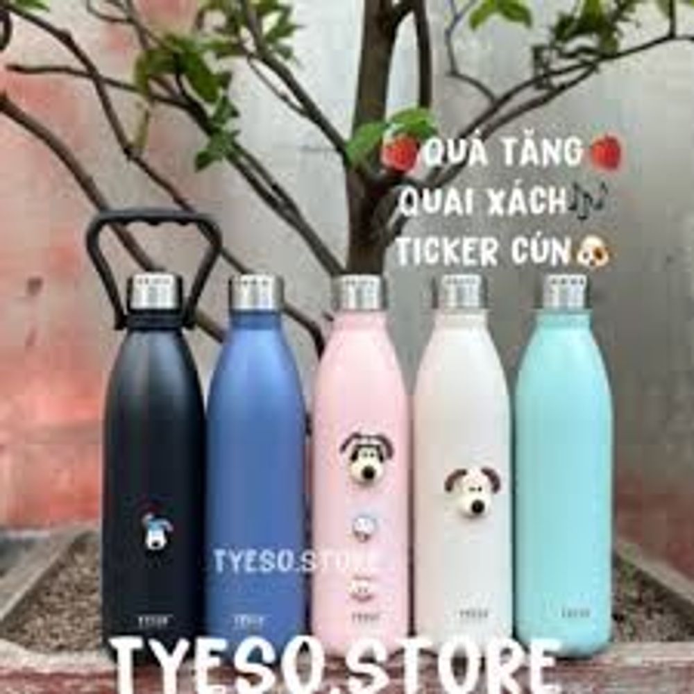 Bình Đựng Nước Giữ Nhiệt 750ml Bằng Thép Không Gỉ Thiết Kế Nhỏ Gọn Tiện Dụng Mang Theo Du Lịch / Cắm Trại