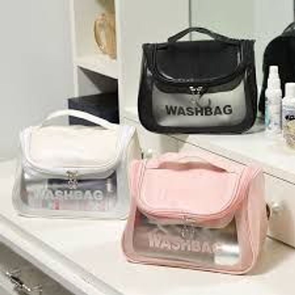 🌸Túi WASHBAG THẾ HỆ MỚI Dạng Hộp Có Nắp Khoá Đựng Mỹ Phẩm/ Du Lịch