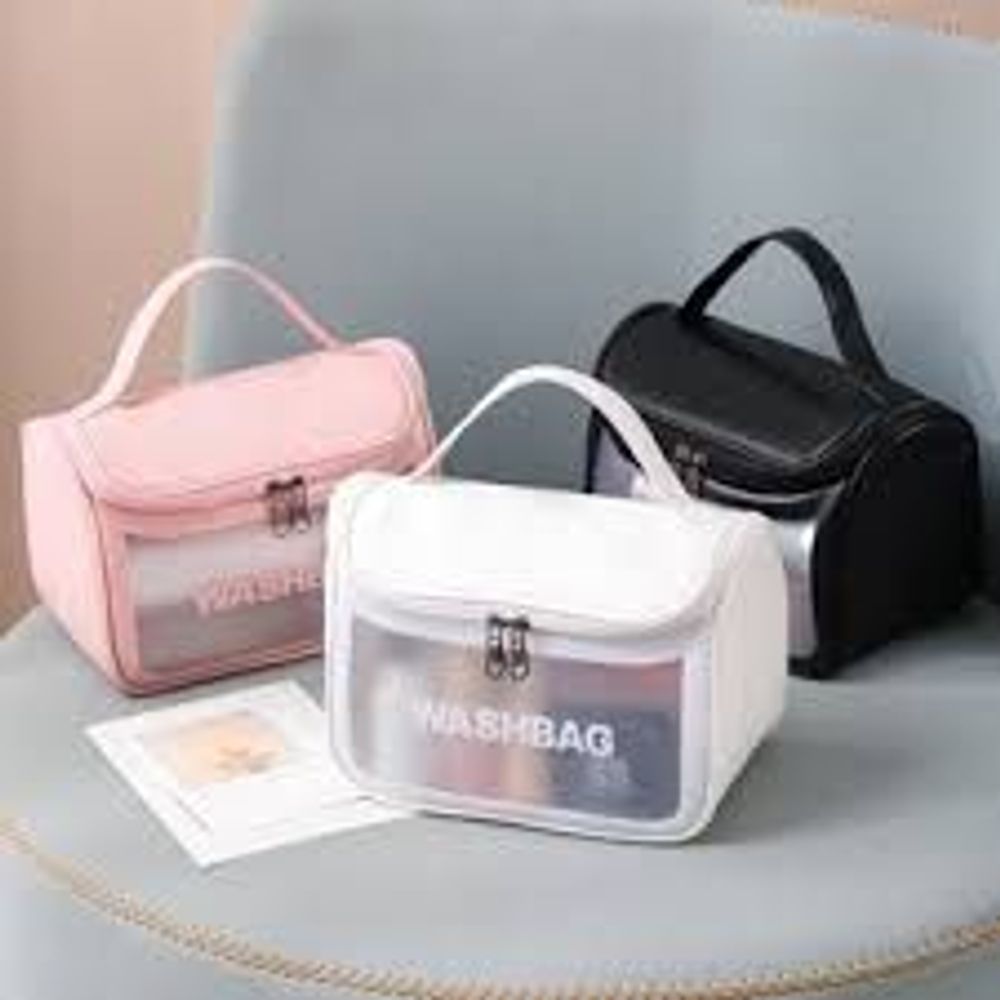🌸Túi WASHBAG THẾ HỆ MỚI Dạng Hộp Có Nắp Khoá Đựng Mỹ Phẩm/ Du Lịch