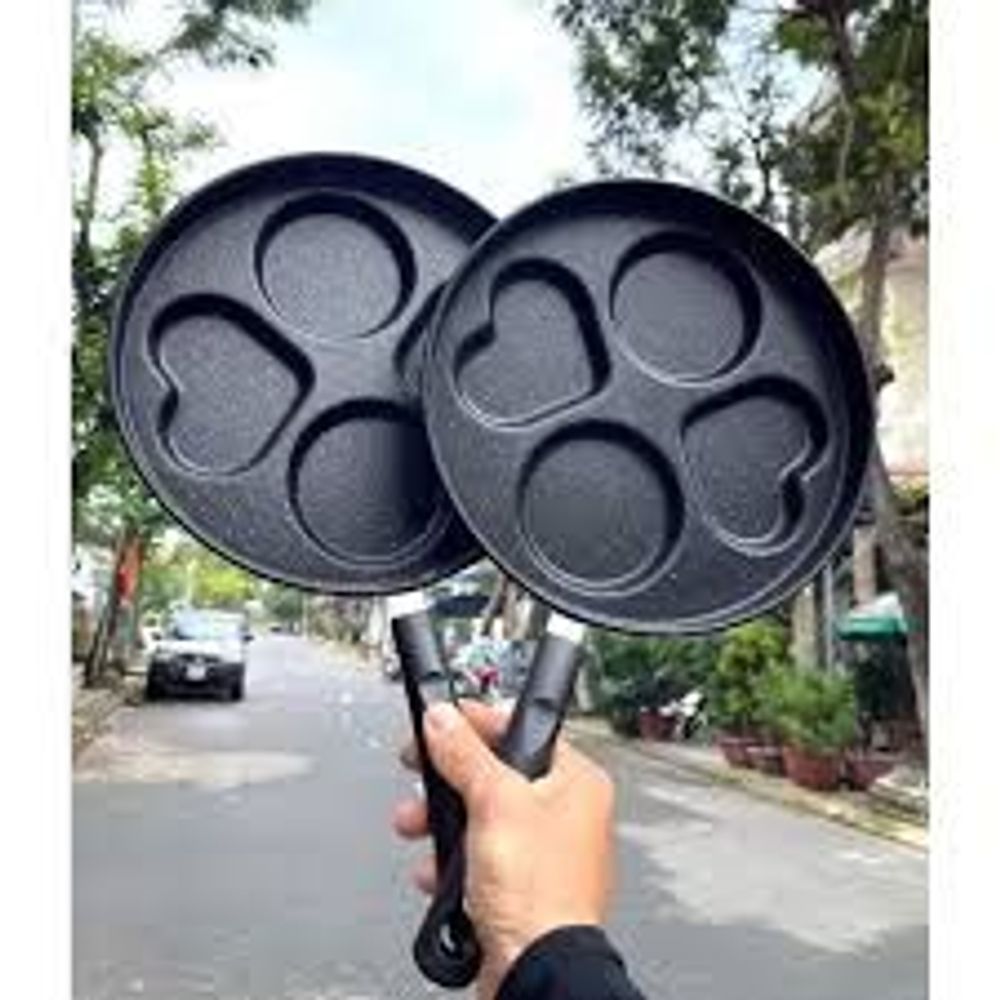 Chảo đá 4 ngăn phiên bản hot hit trái tim