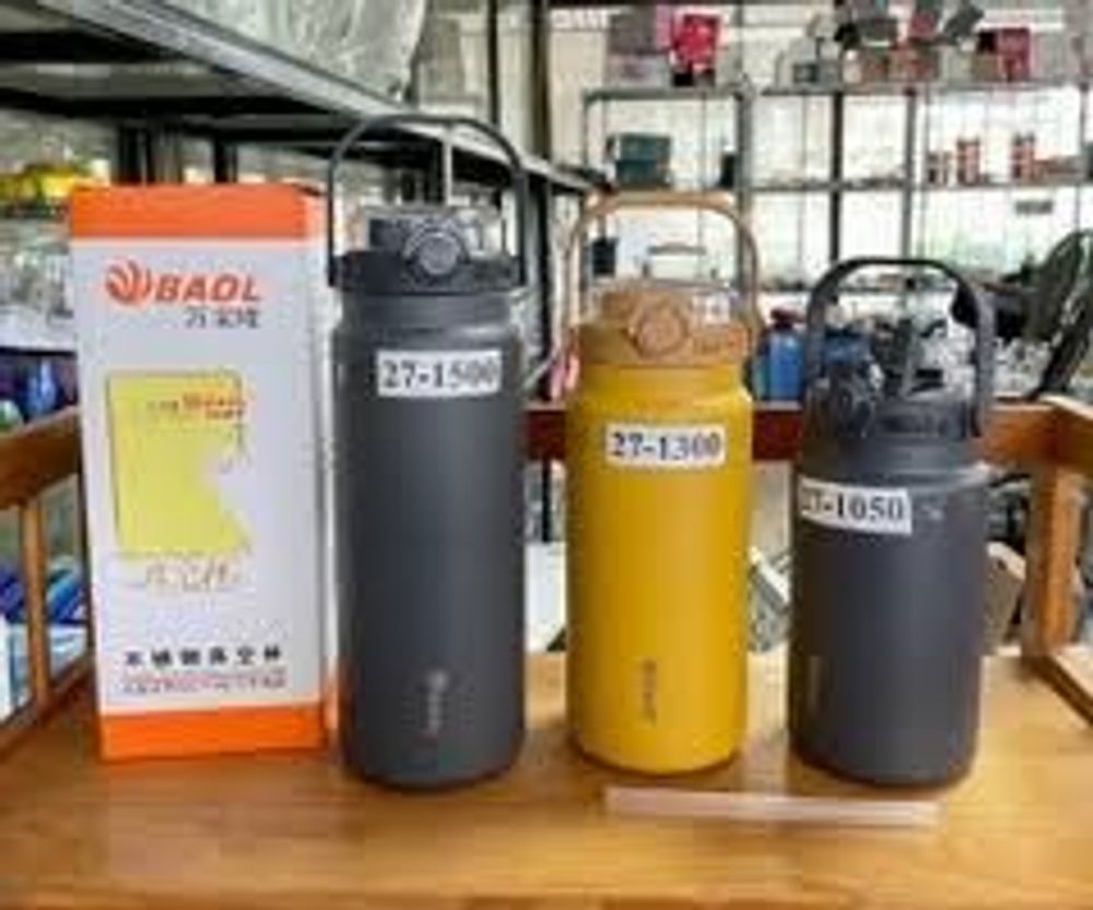 BÌNH GIỮ NHIỆT INOX X27 BAOL CÓ LÁP BẬT ỐNG HÚT