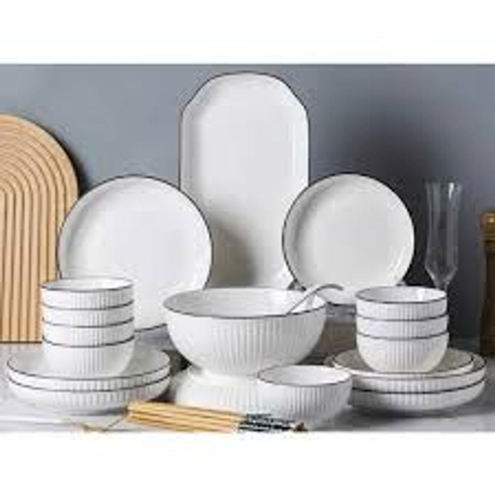 Tô 8 sọc trắng viền đen ( THÙNG 30 C )