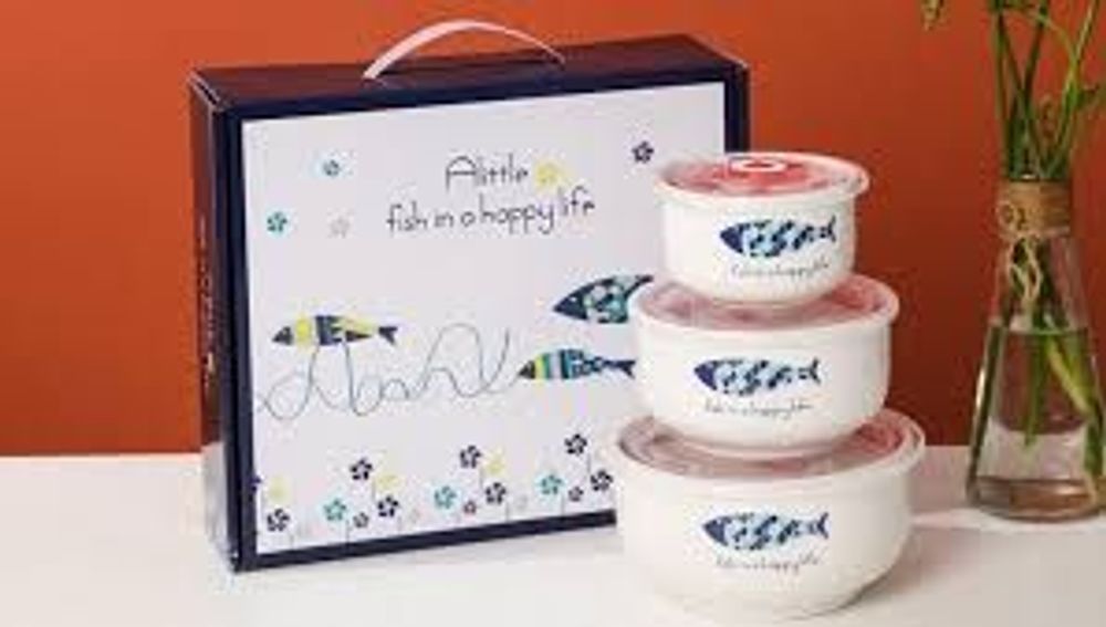 Bát sứ có nắp hút chân không