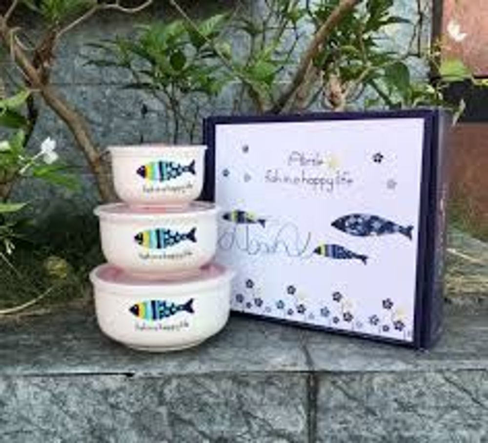 Bát sứ có nắp hút chân không