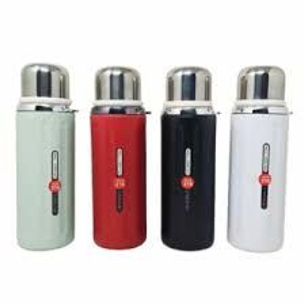 Bình giữ nhiệt inox 316 ZY-013 dung tích 600m có cốc uống kèm theo, nắp bật, lưới lọc, quai xách, đáy lót cao su