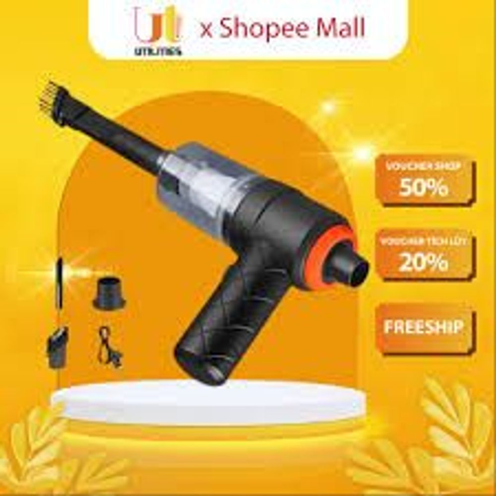 Máy hút bụi cầm tay mini Tamashio - Máy hút bụi mini không dây đa năng, Hút bụi ô tô lông thú cưng, Máy thổi bụi mi