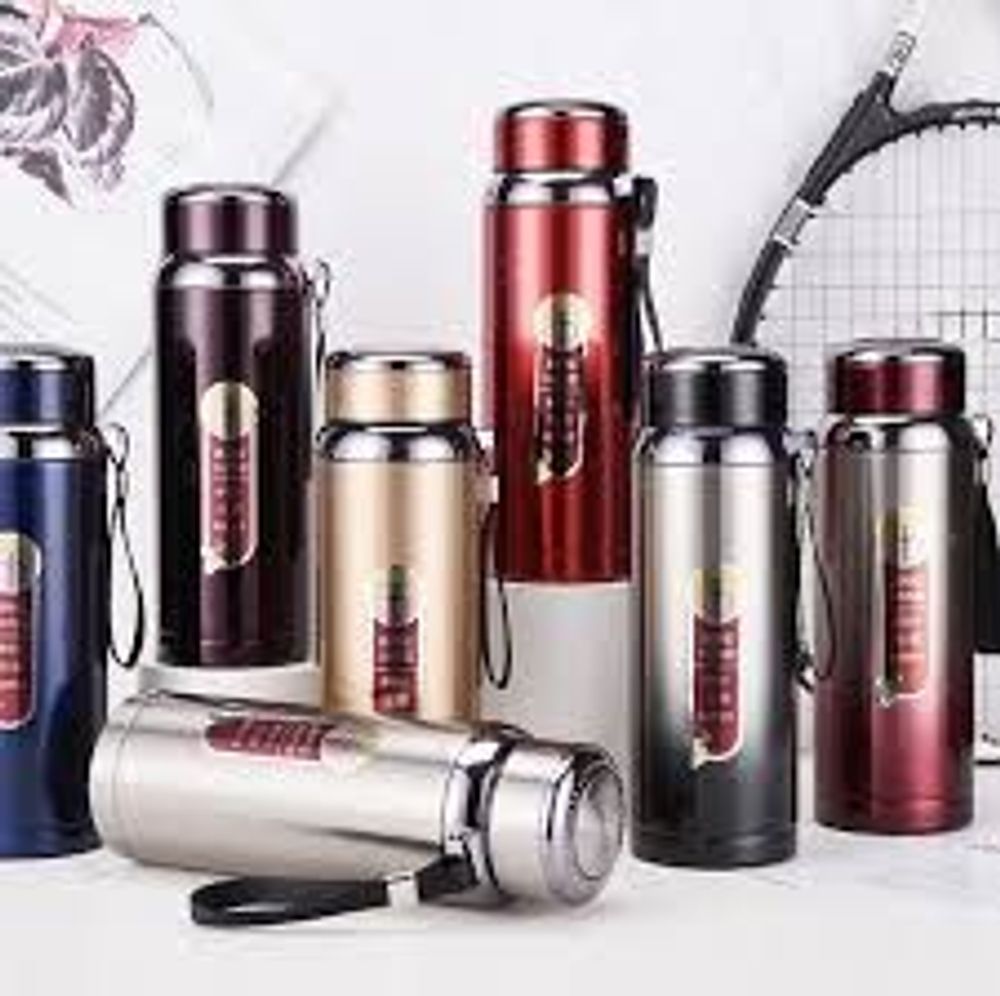 Bình Giữ Nhiệt Cao Cấp Inox 316 Dung Tích 1000ml Nắp Đính Họa Tiết Kim Cương