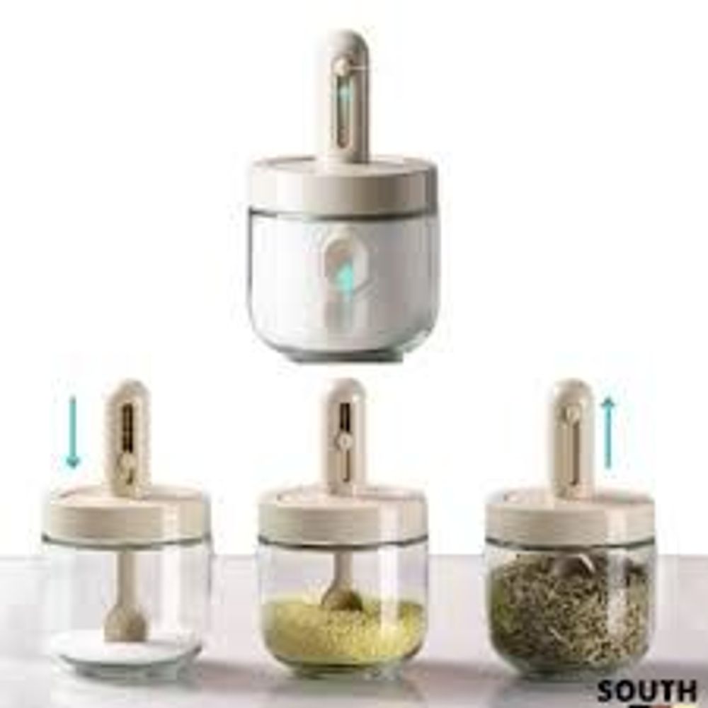 Lọ đựng gia vị thủy tinh kèm muỗng tùy chỉnh LGV1 tiện lợi