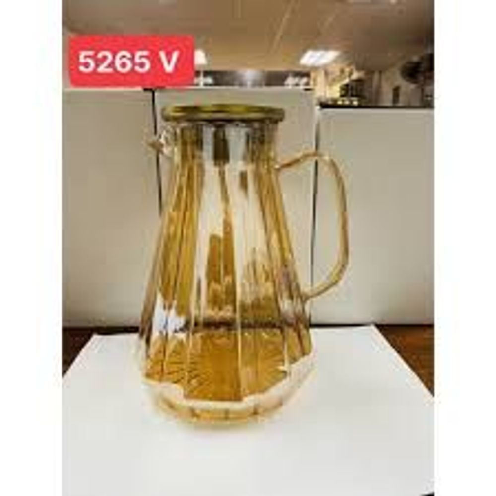 Bình Đựng Nước Thủy Tinh Chịu Nhiệt 5265 1,8l Màu Vàng