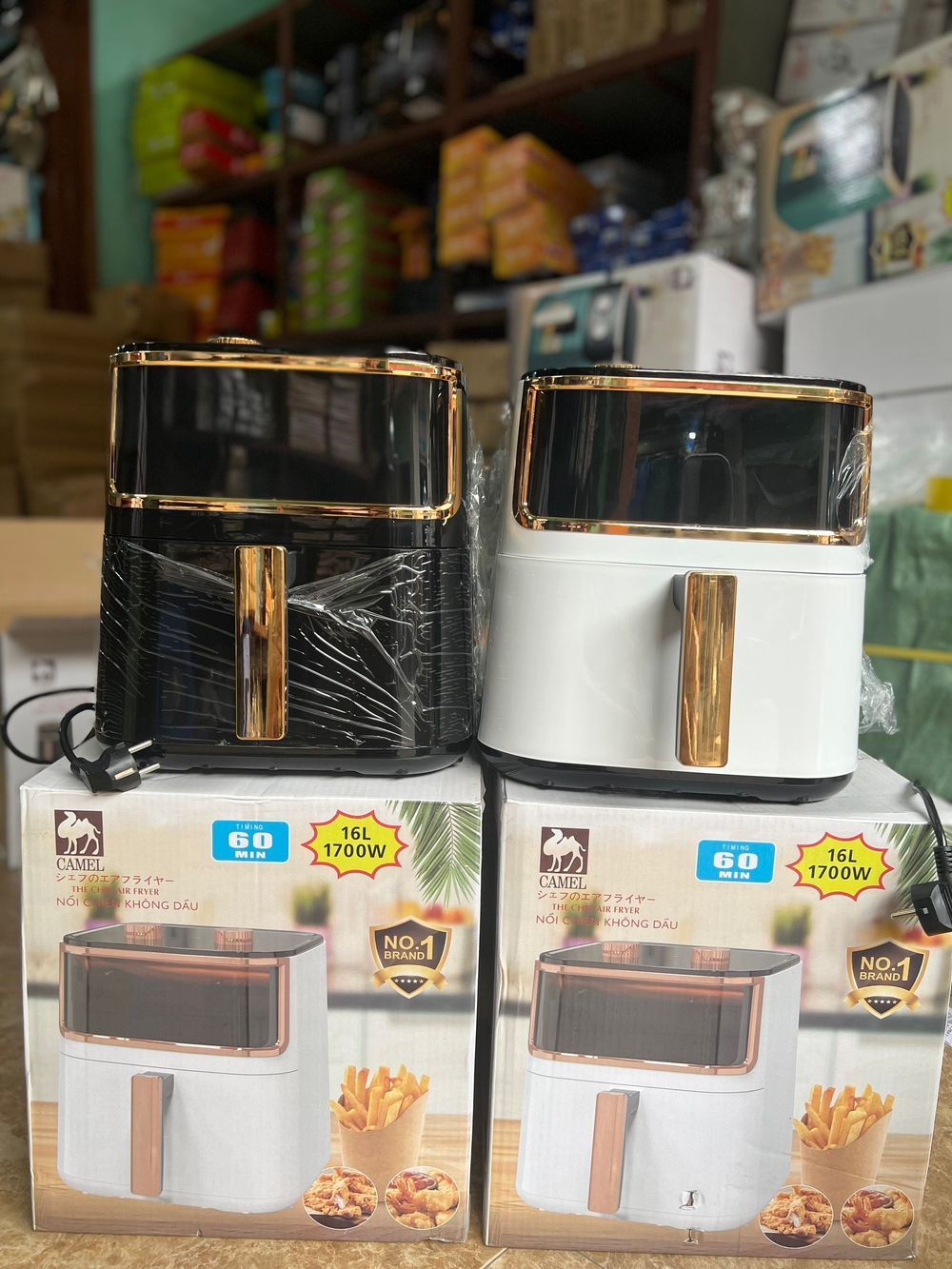 Nồi chiên không dầu Camel khoang kính lớn hàng Nội địa Trung cao cấp